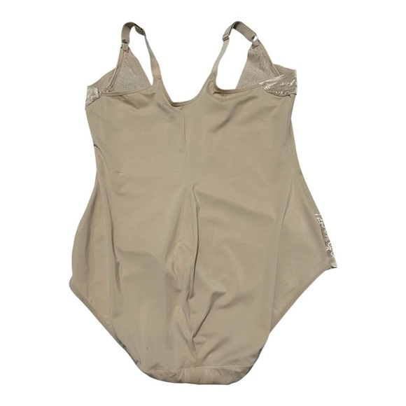 Maidenform, Women's Tan Lace Bodysuit - Picture 2 of 9